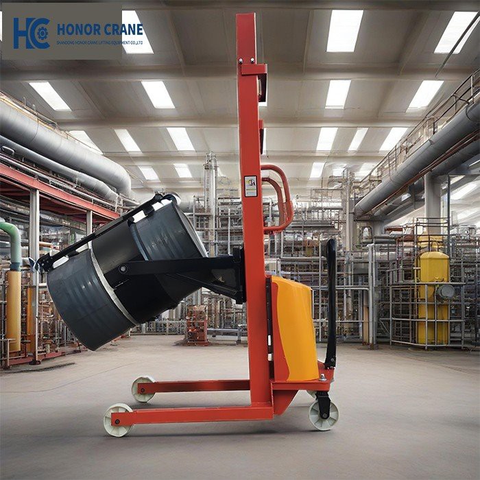 Semi Electric Oil Drum Pallet Stacker